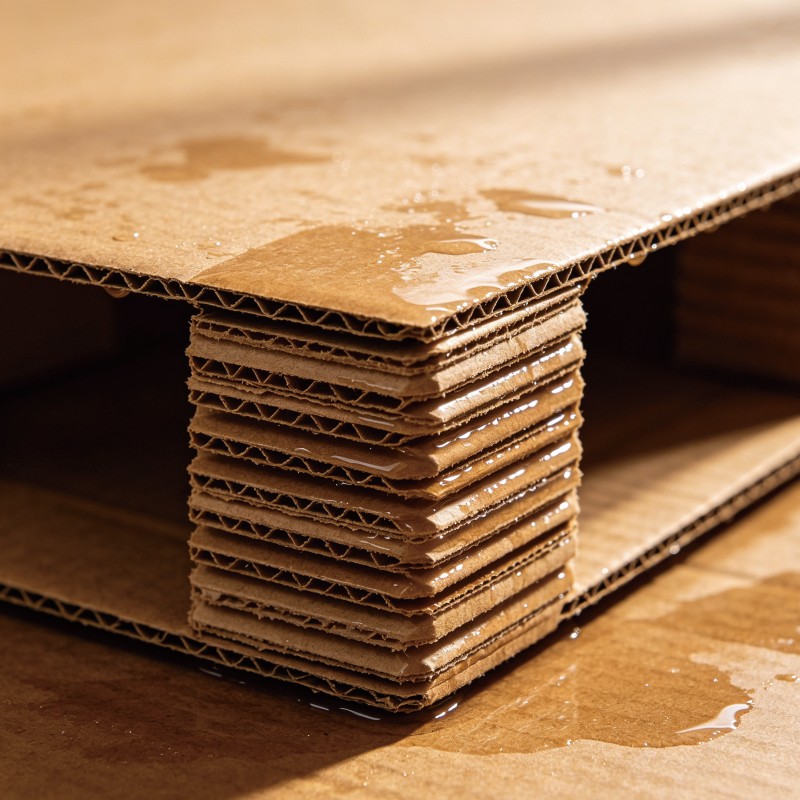 Pallet ondulato resistente all'acqua